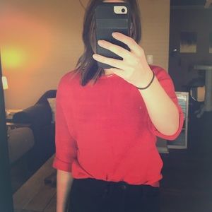 H&M short sleeve knit sweater